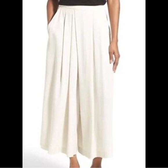 Eileen Fischer gorgeous flowy pleated silk pants euc - Picture 1 of 4